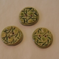 Boutons ronds verts