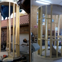 Structures en bois de la tour