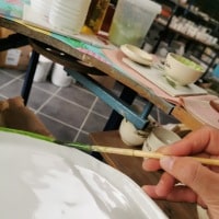 Filet sur assiette de service