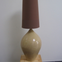 Lampe en grès couleur sable2