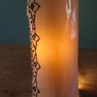 Lampe en porcelaine Entrelacs