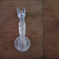 poignée de porte chat