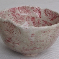 Grand bol en gres rouge