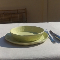 Assiettes vertes