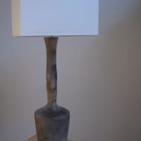 Lampe en grès enfumée